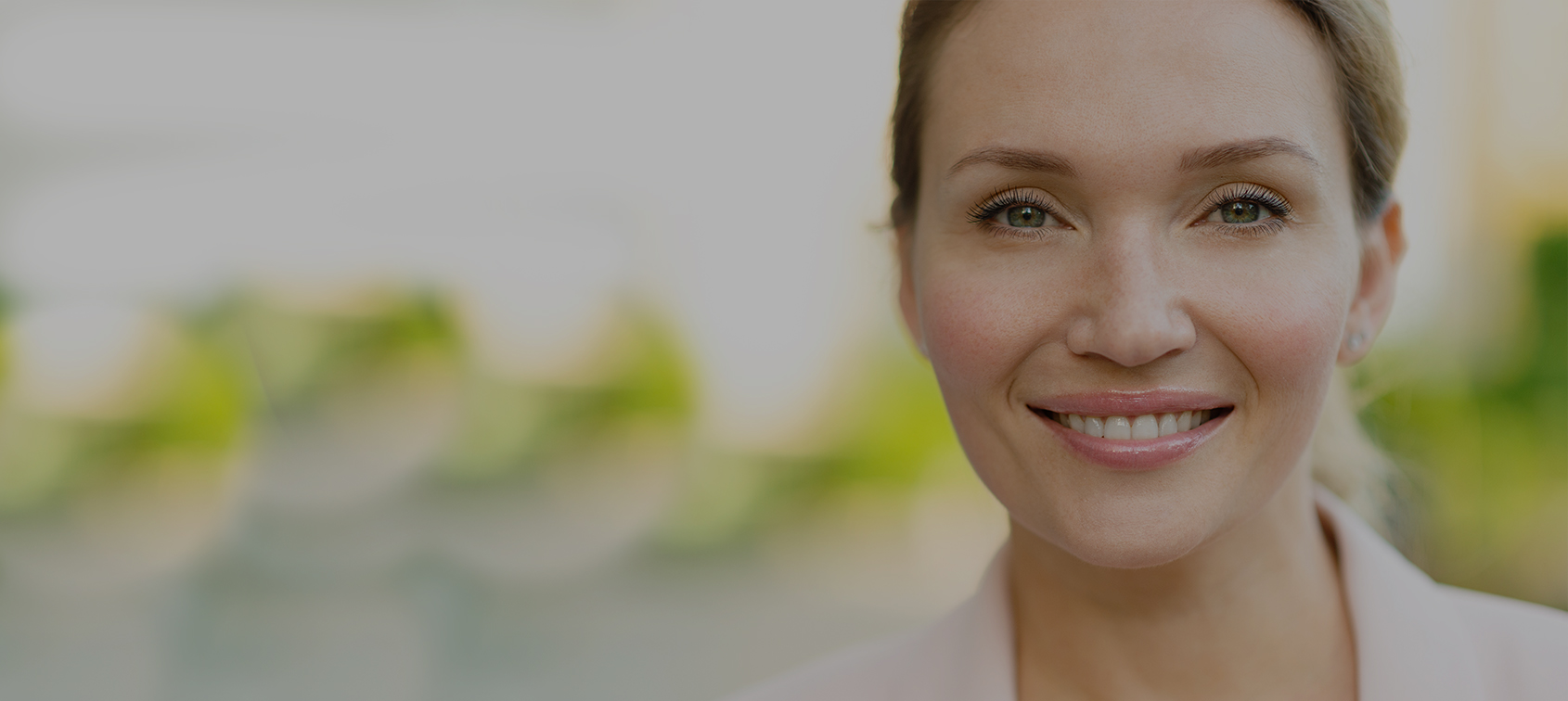 middle age woman smiling