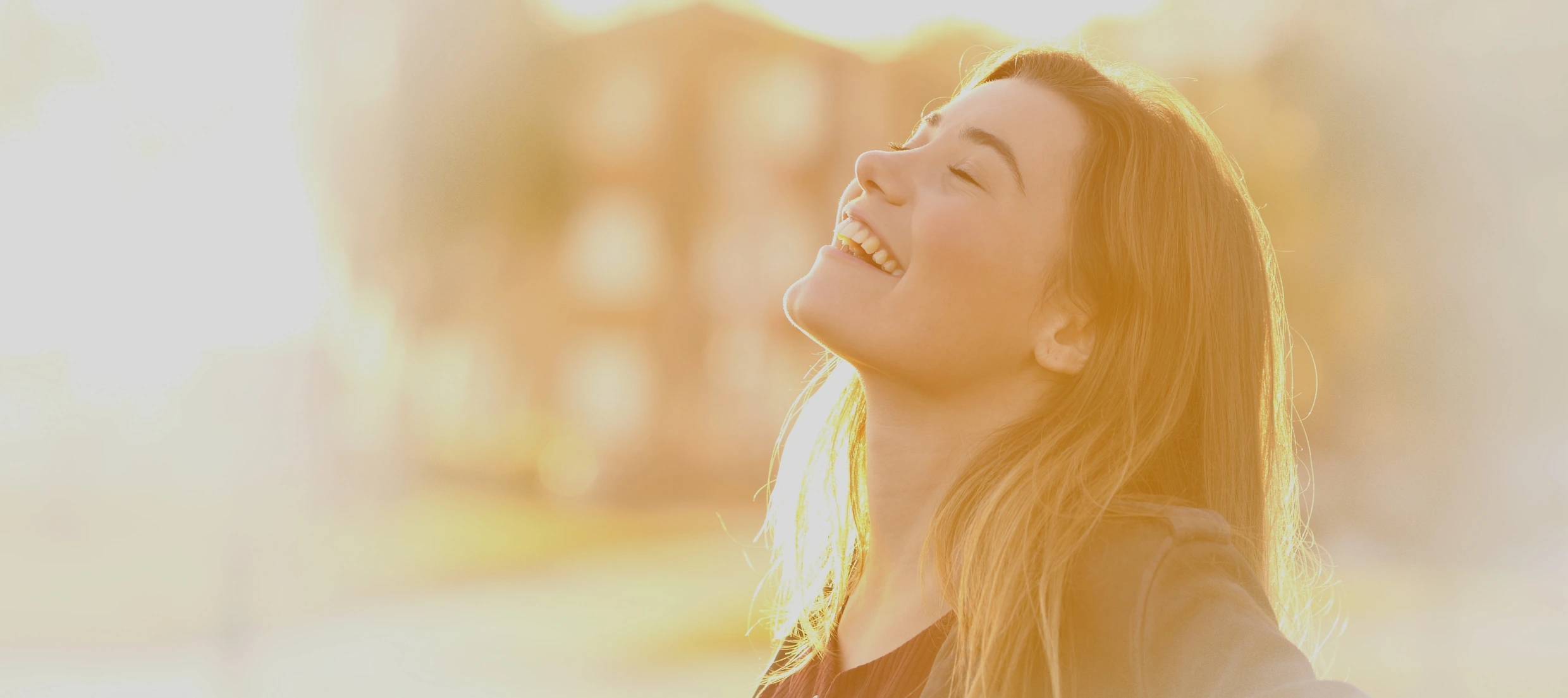 Young woman in the sunshine